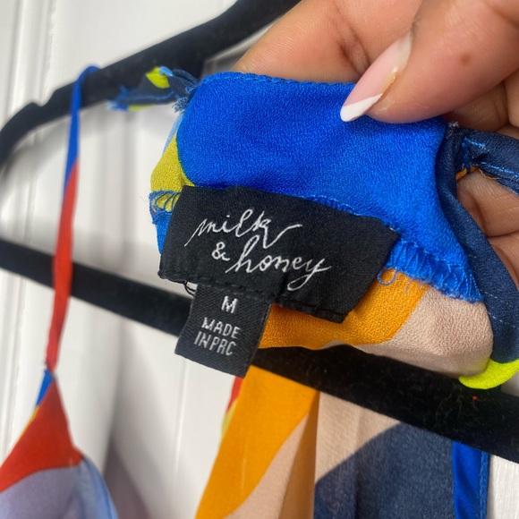 Multicolored Racer Back Blouse - Picture 5 of 6